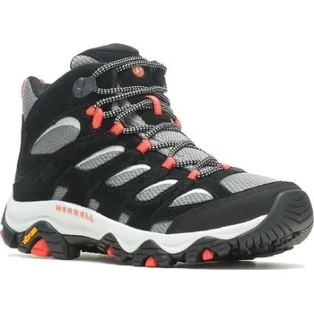 Pánská treková obuv Obuv MERRELL J037037 MOAB 3 MID pánská black/tangerine Vel. UK: 9