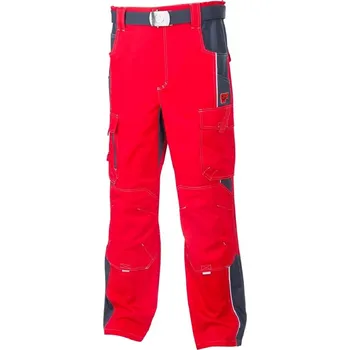 montérky Montérkové kalhoty pasové VISION H9151 176-182 cm červené 56 červené 176-182