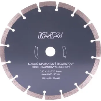 Řezný kotouč Kotouč Masipro diamantový 104606 segmentový 230 mm