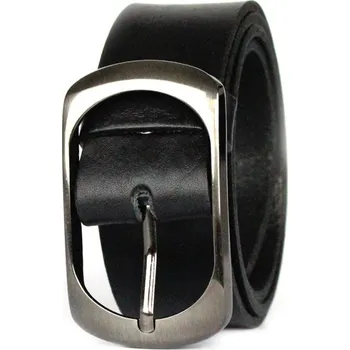 Opasek Dámský kožený pásek DM-3,5-21-17 černý, VELIKOST 105