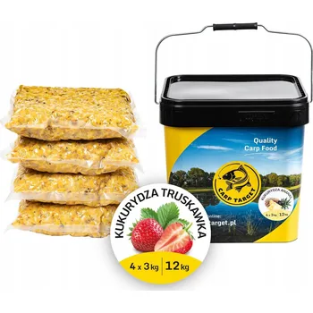Návnadová surovina Carp Target Carp Method Návnada 12 kg Vařená kukuřičná Návnada