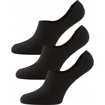 Pánské ponožky 3 Pack Mikrostopky TODO SOCKS hladké černé 43-46