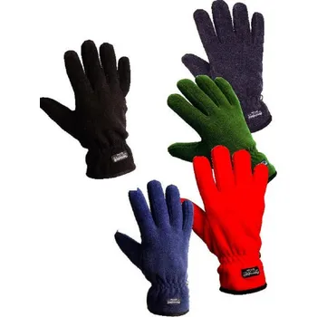 Pracovní rukavice Rukavice MYNAH fleece měkká podšívka černé L černé vel.9 - L