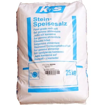 Změkčovač vody K+S jedlá kamenná sůl hrubá 2,3-0,8mm 25kg