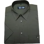 LUKO pánská tmavě zelená košile s krátkým rukávem košile: 40