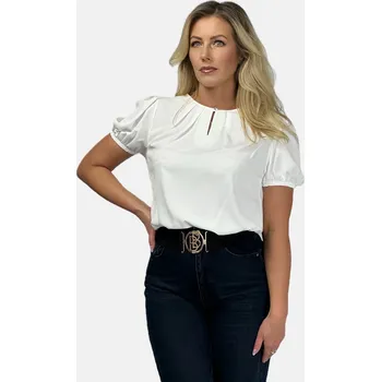 Dámská halenka Halenka krátký rukáv knoflíček Regina barva: černá, velikost: 36