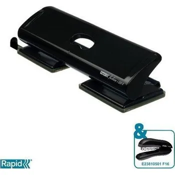 Děrovačka rapid Čtyřděrovačka FC20/4 Fashion, černá, 20 listů, RAPID 29208