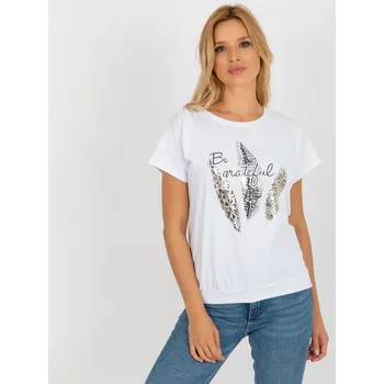 Bílé triko s potiskem RV-BZ-8921.66-white Velikost: L/XL