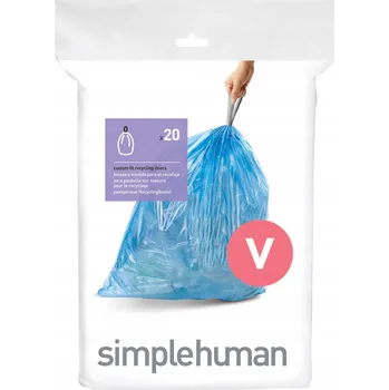 Pytle na odpadky SIMPLEHUMAN – Sáčky na odpad 16-18L, 20 ks – Modré