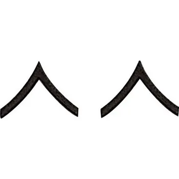 Odznak hodnosti PRIVATE SUBDUED ČERNÝ