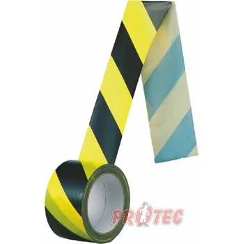 Lepicí páska Páska samolepka žlutá/černá 5 cm normová / 66m