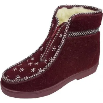 Dámská obuv Obuv SKARPOL 131-3 dámská domácí vínová velikost 37