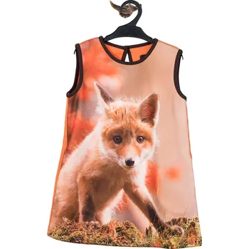 Dívčí šaty wadera Dětské šaty s potiskem lišky velikosti: 86/92