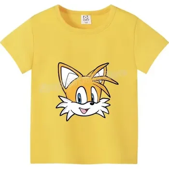 Dívčí oblečení Dětské tričko Sonic (barevné), různé potisky Barva: žlutá 1, Velikost: 140