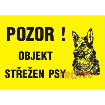 B.t. pl. Objekt střežen psy A3