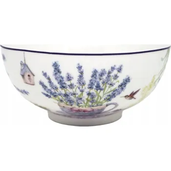 JEMNÁ PORCELÁNOVÁ MISKA NA POCHUTINY S VZOREM LEVANDULE