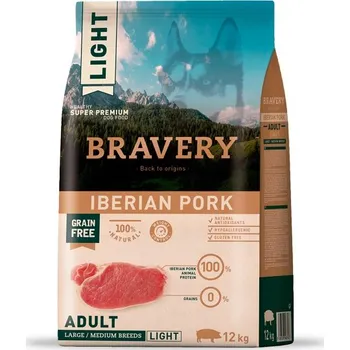 Krmivo pro psa Bravery Dog Light Grain Free Adult Large/Medium Pork 12 kg