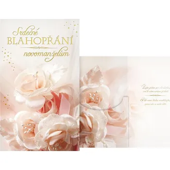 UNIPAP přání svatební s klopou na peníze M16-124 W PRANI_W_237 549754