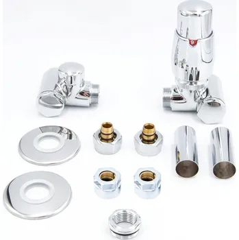 Termostat Hopa Inter-Set Připojovací sada se svěrným šroubením, pravá, nerez, RDINTERSETRSS