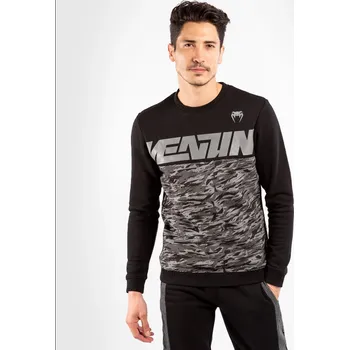 Pánská mikina Mikina VENUM Connect Crewneck - Black/dark camo XL