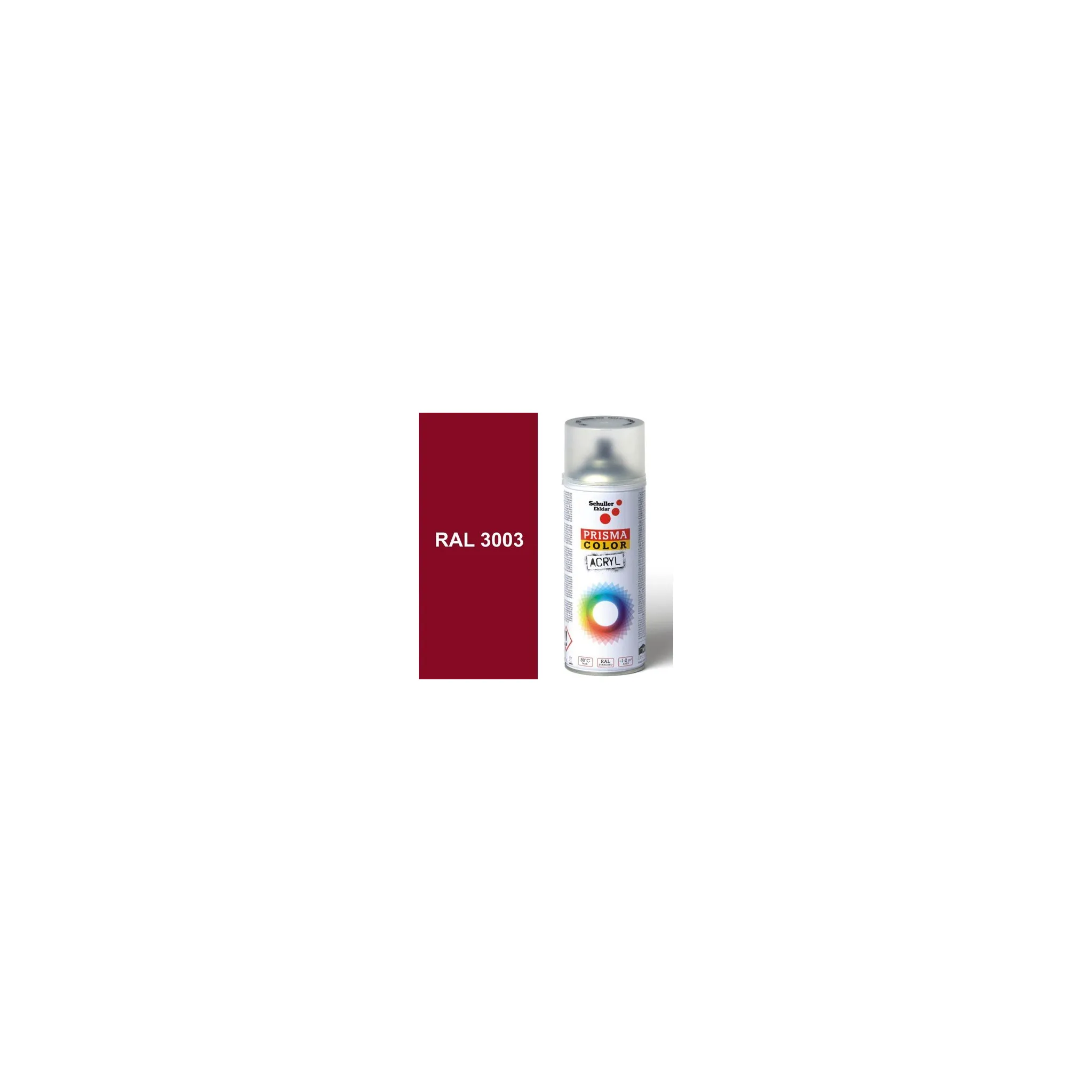 Fotografie 2 - Barva ve spreji Schuller Eh'klar Prisma Color sprej 400 ml RAL 3003 rubínově červená