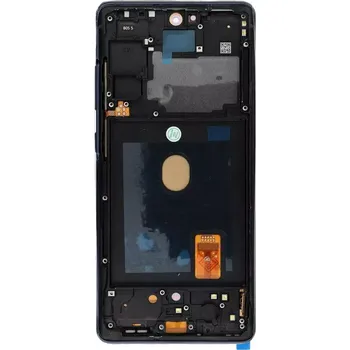 oem LCD displey SAMSUNG S20 FE OLED s rámečkem tmavě modrý otisk prstu