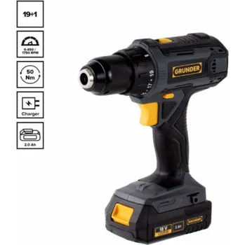 Sada nářadí Sada nářadí GRUNDER CD-L1218+CW-L1218E, 18 V, 2 Ah