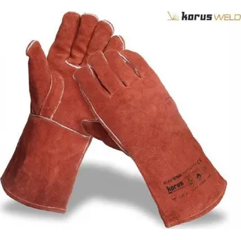Pracovní rukavice Svářecí rukavice Tetrag hnědé 10 hnědé