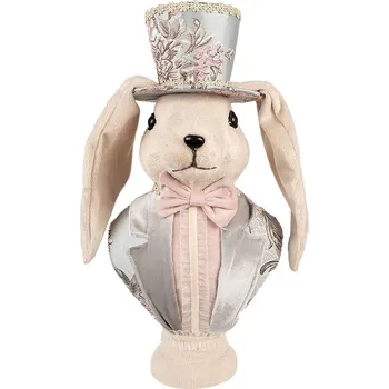 Bytová dekorace Clayre & Eef - Dekorativní figurka králíka 65935