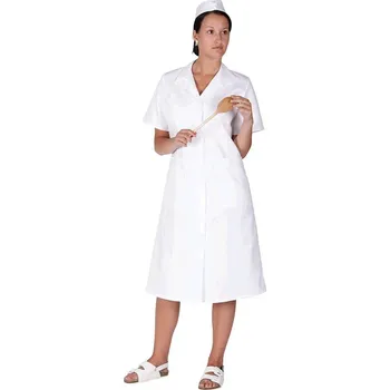 Zdravotnický plášť Dámský plášť vz.12.2 kepr, krátký rukáv bílý