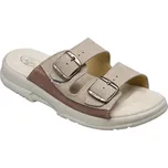 Pantofle pánské SANTÉ 517/36 hnědo/béžové prodloužené pásky 43 hědo/béžové