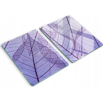 Obraz Skleněné kuchyňské desky na krájení s grafikou 2x40x52 cm Listy se žilkami