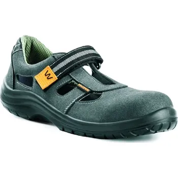 Pracovní obuv NEW OMEGA LUX SPORT S1 ESD sandál pracovní, antistatic.nubuk šedý SK 43 šedý