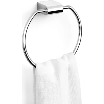 Držák na ručník Věšák na ručníky kulatý nerezový lesklý ZACK