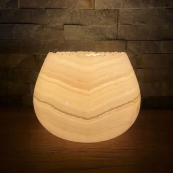 Svícen Lucerna Symbioticky přírodní kámen 9,5 cm