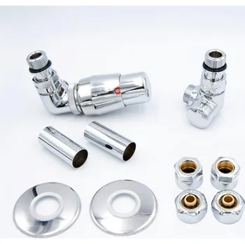 Termostat Hopa Classic-Set Připojovací sada se svěrným šroubením, levá, nerez, RDCLASSICSETLSS