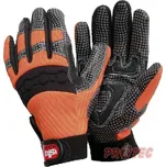 Rukavice ISSA GLOVE Soft grip 07204, oranžová/černá