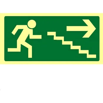 B.t.plast fotoluminiscenční 21x10,5 Únik.sch.vpravo dolů