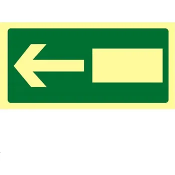 B.t. plast fotoluminiscenční. 21x10,5 Nouzový východ