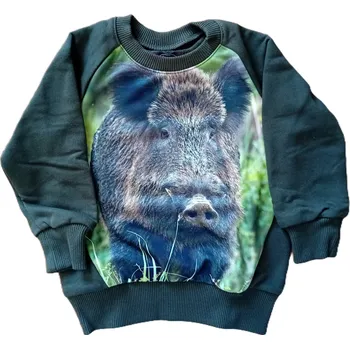 Ochranné vybavení na lov a střelbu Mikina s potiskem WADERA 134/140 Wadera vzor mikiny: Divočák