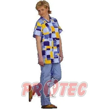 Dámská halenka Halena dámská propínací, vz.295 barevná ,krátký rukáv 2 kapsy