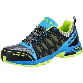 Pracovní obuv Polobotka GOODYEAR 21018 S1 SRA HRO metallfrei černý/MULTI (modro/zelený) 45 modro/zelené