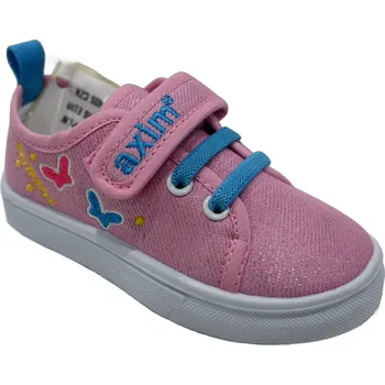 Axim Dětské tenisky plátěné 1TE25417R růžové velikosti 21-30 růžová 29