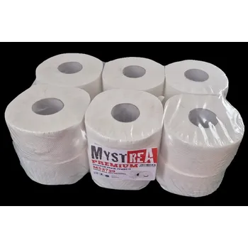 Toaletní papír Toaletní papír MYSTREA 190 bílý 2 vrstvy 12 ks 100% celulóza