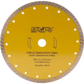 Řezný kotouč Kotouč Masipro diamantový 104618 turbo 230 mm