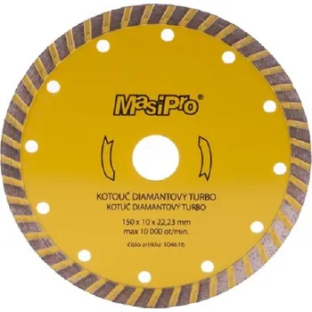 Řezný kotouč Kotouč Masipro diamantový 104616 turbo 150 mm