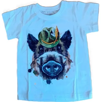 wadera Dětské tričko s potiskem vel. 86/92 Wadera vzor: Divočák bílý