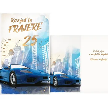 UNIPAP přání k narozeninám 25 M11-543 T PRANI_T_2297 549704