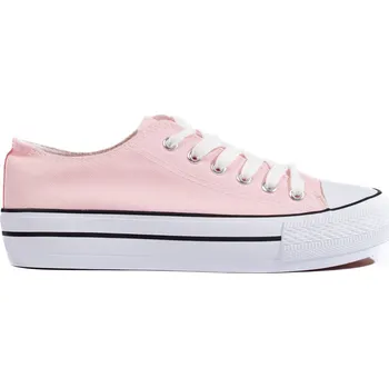 Dámské tenisky Světle růžové dámské plátěné tenisky XL33P Velikost: 36