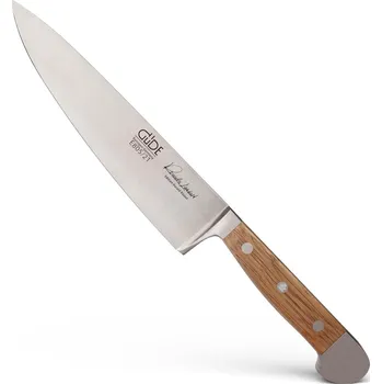 Kuchyňský nůž Güde Solingen Kuchařský nůž ALPHA OAK 21 cm, hnědá, Güde